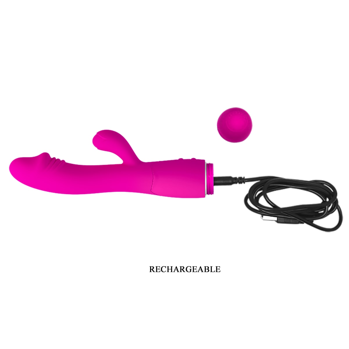 Vibrador Rabbit Snappy Fuccia - Recargable4