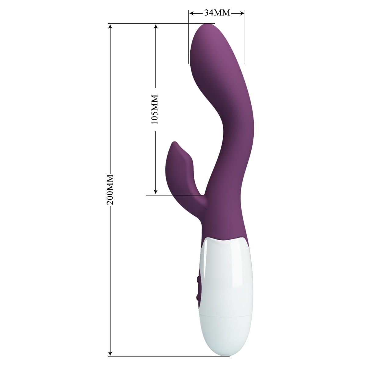 Vibrador Rabbit Brighty Violeta3