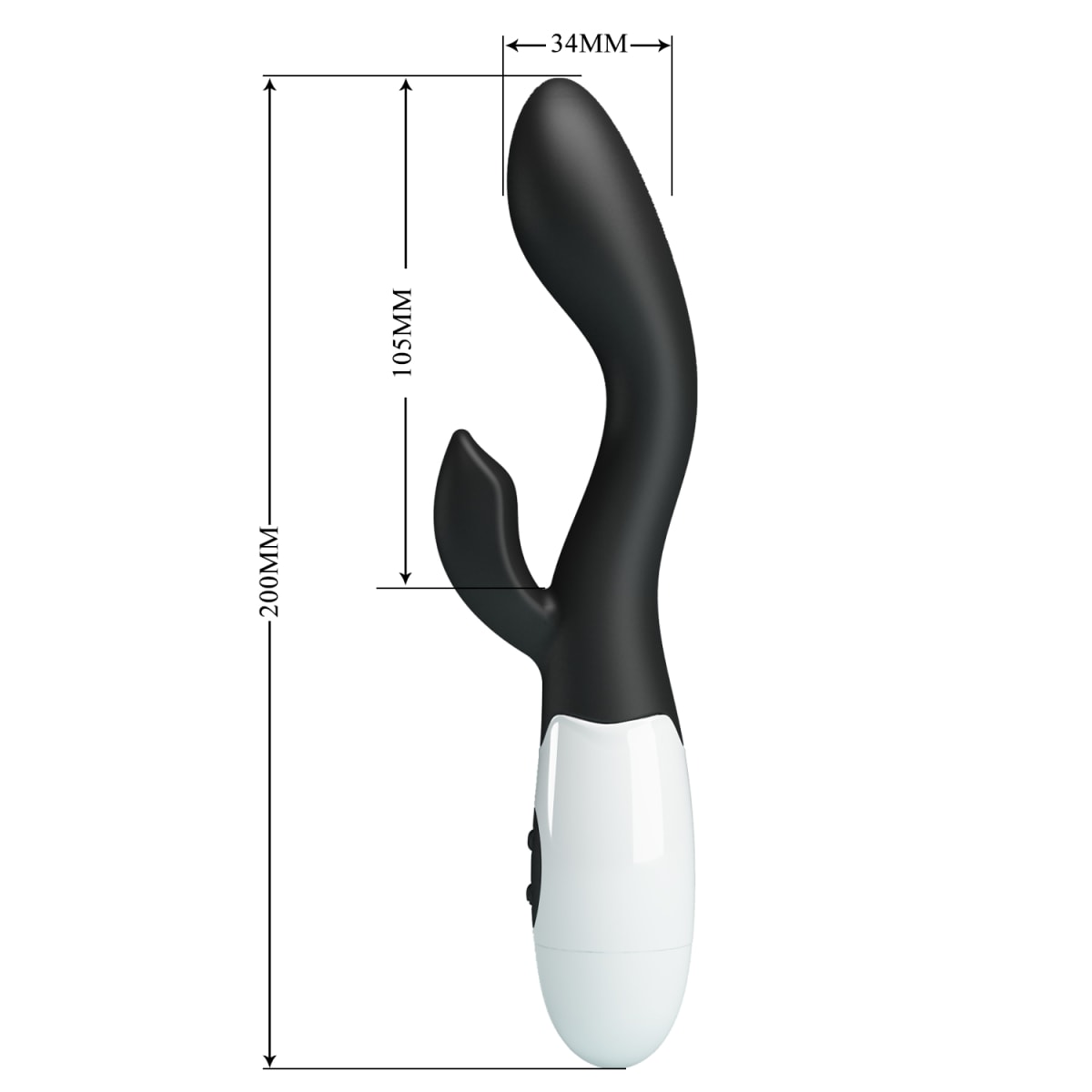 Vibrador Rabbit Brighty Negro3