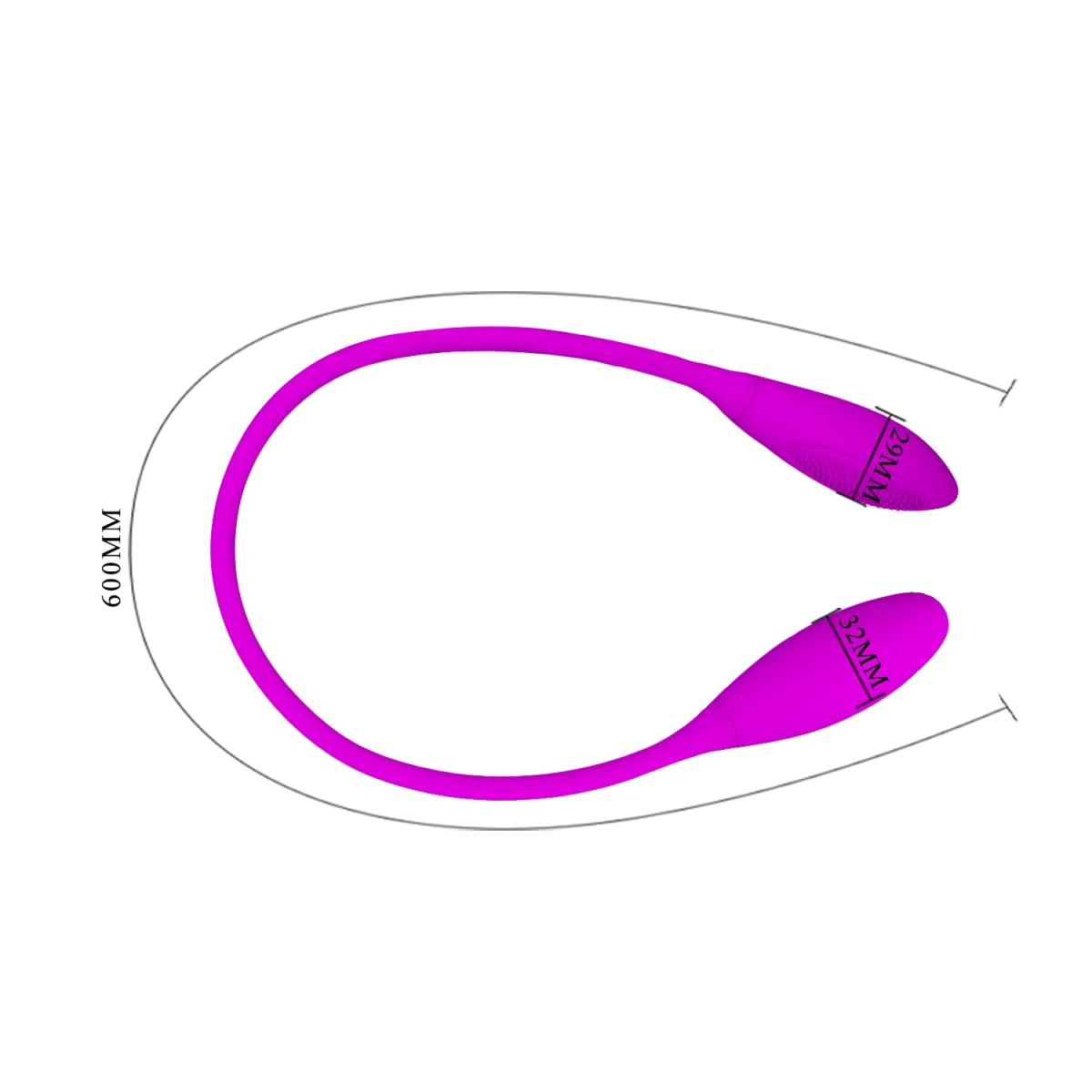 Vibrador huevo doble Snaky - Recargable3