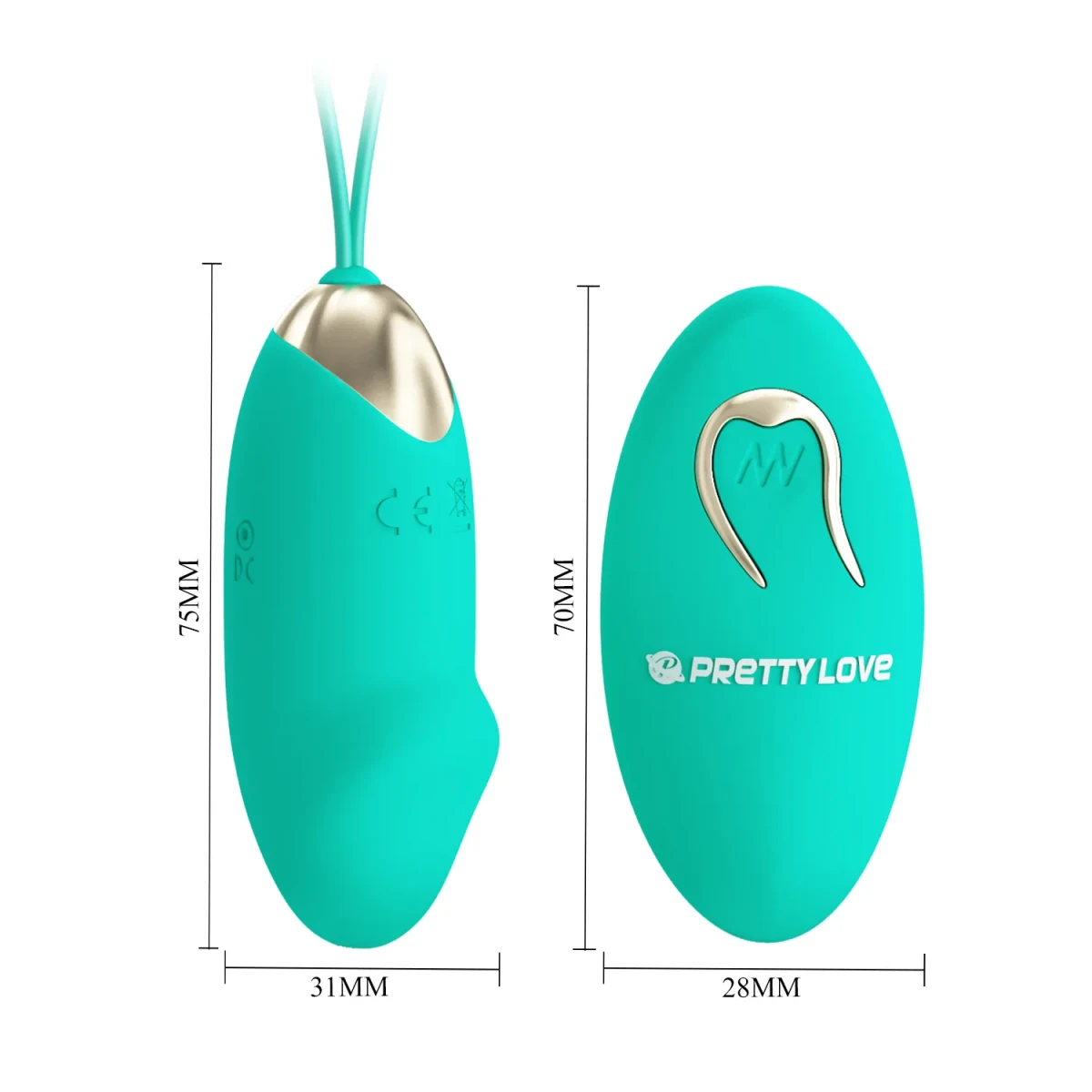 Vibrador Julia Verde recargable3