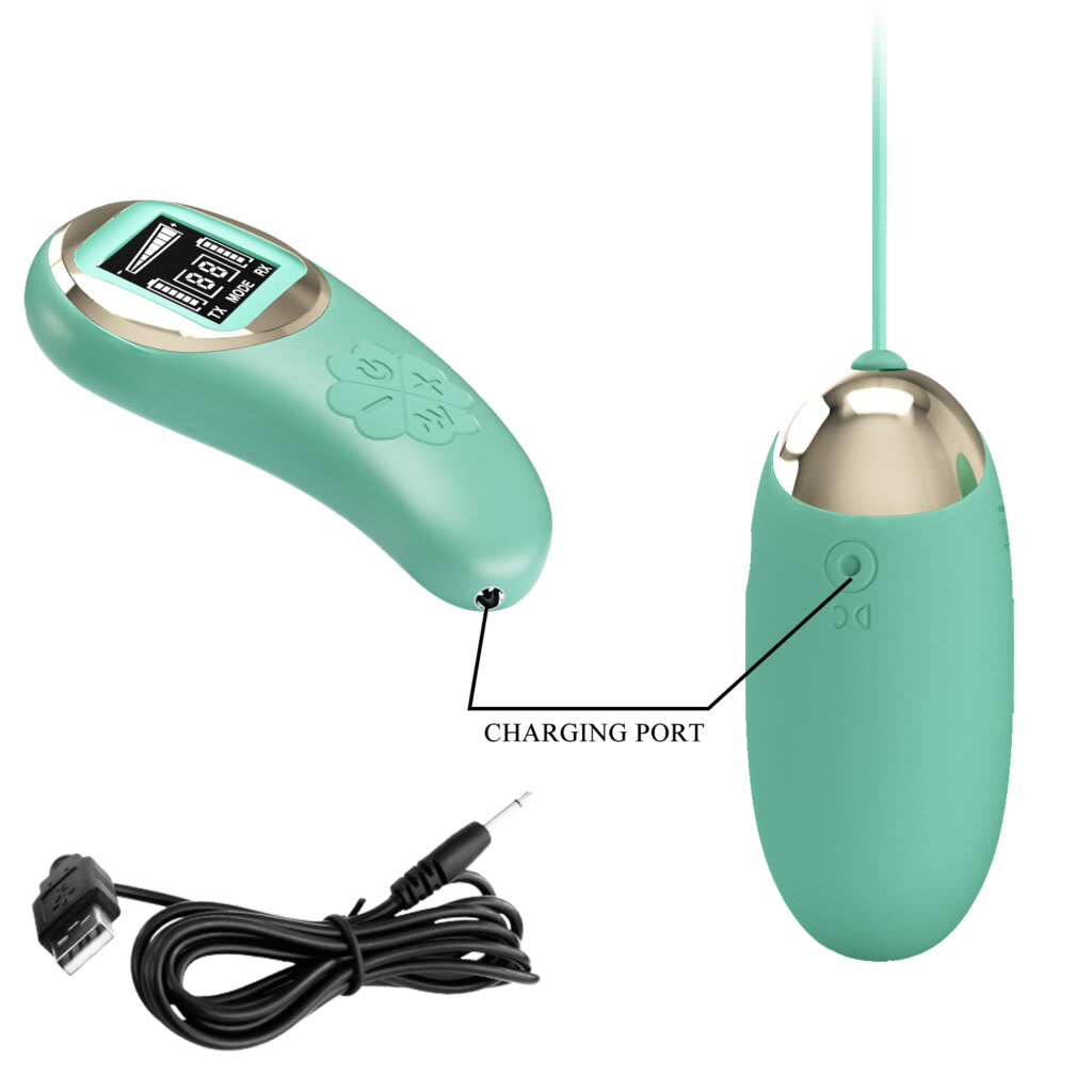 Vibrador con control Mina verde - Recargable3