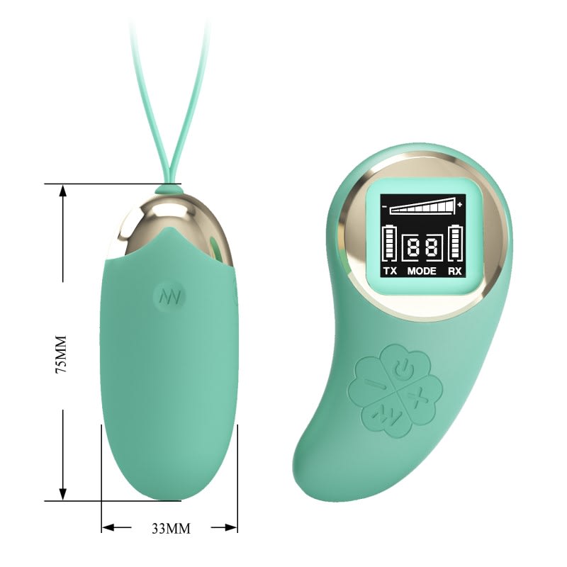 Vibrador con control Mina verde - Recargable4