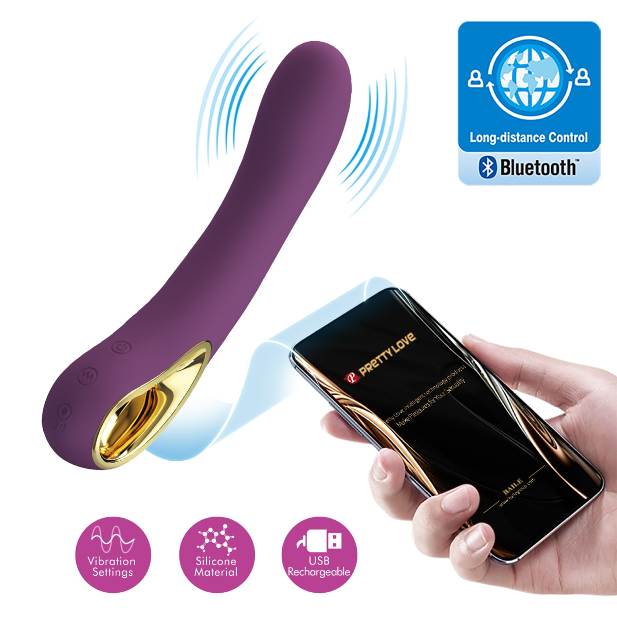 Vibrador con App Ethan - Recargable1