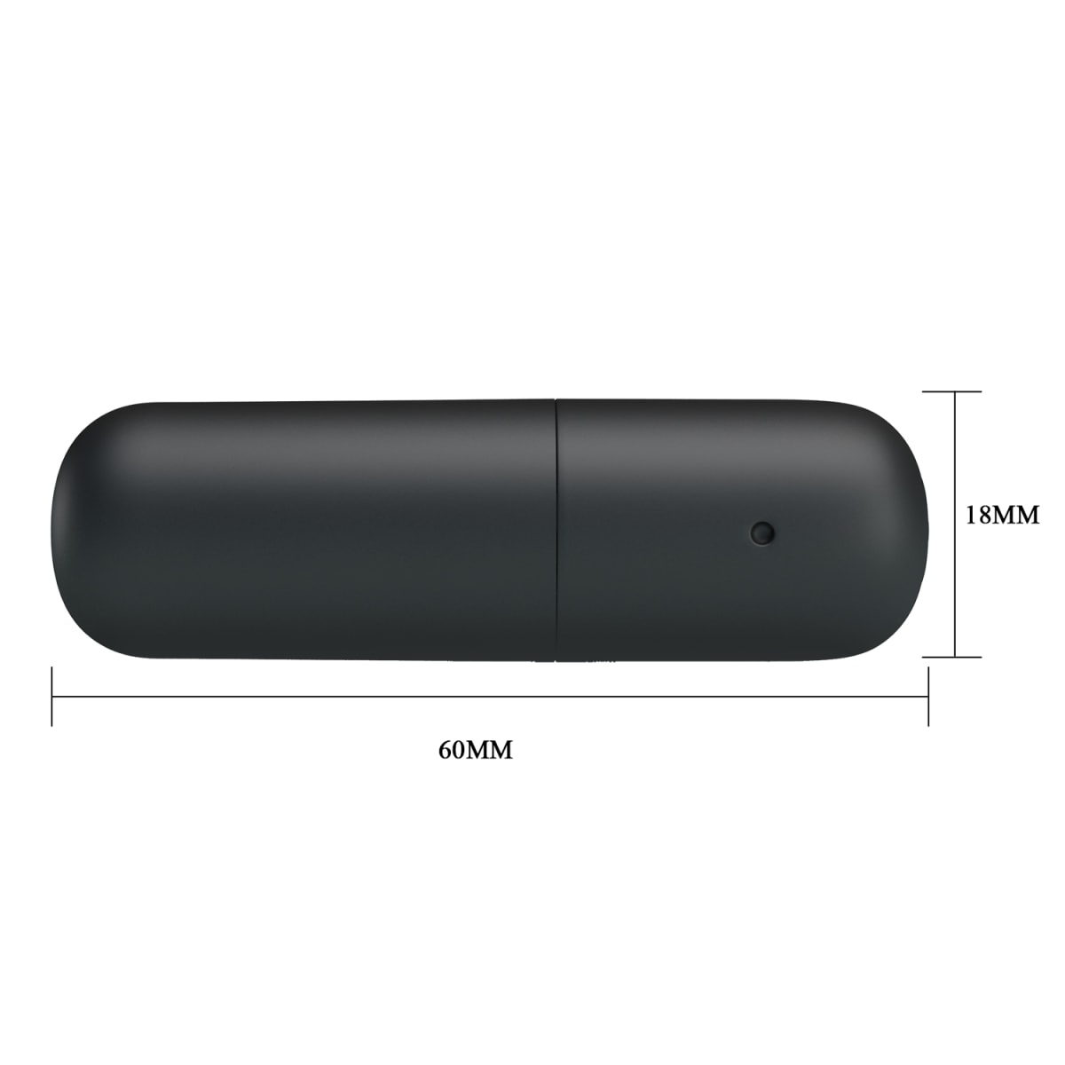 Vibrador bala Power negro - Recargable3