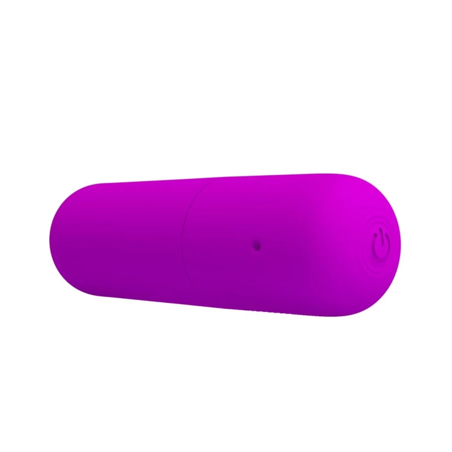 Vibrador bala power morado - recargable2