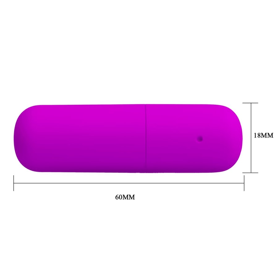 Vibrador bala power morado - recargable3