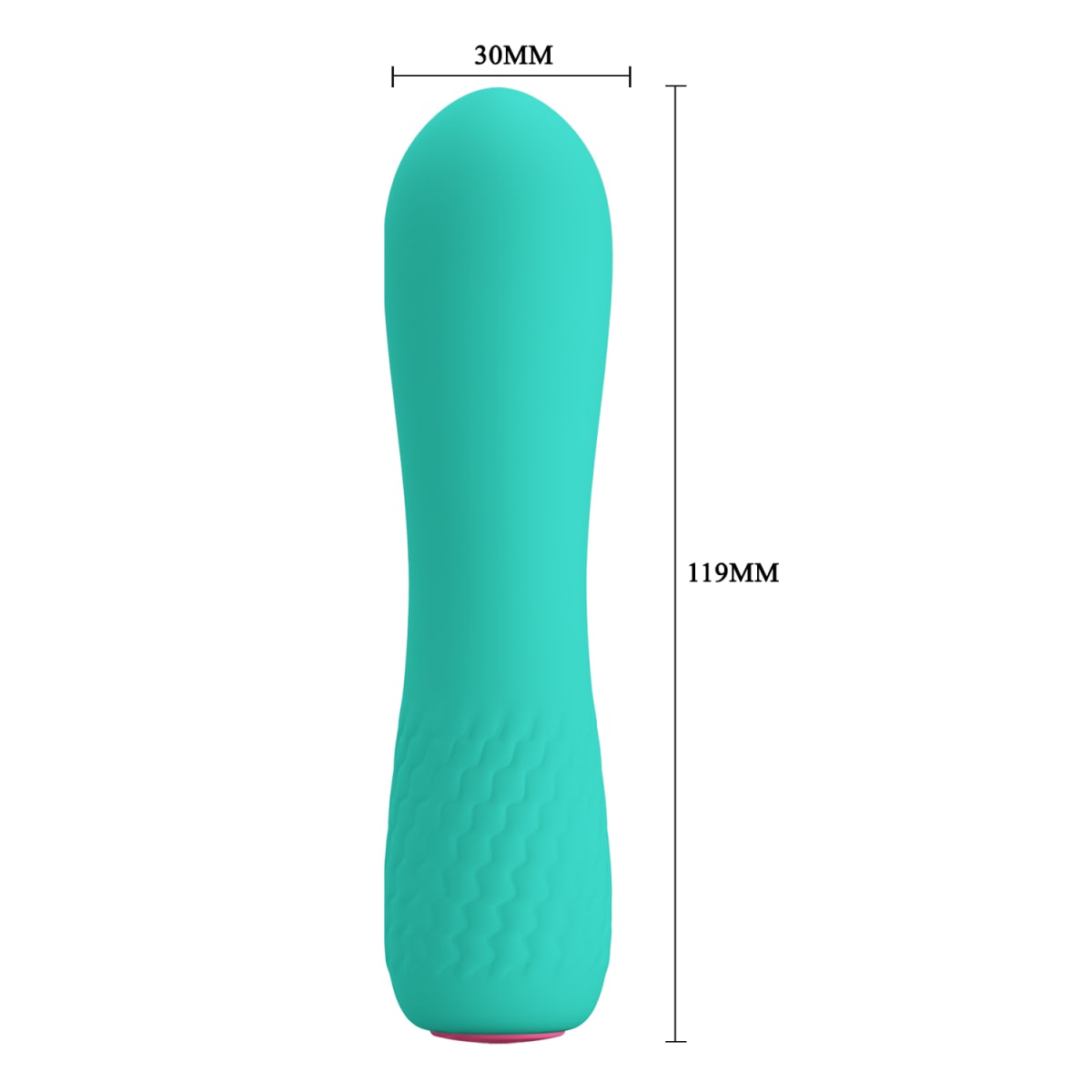 Vibrador bala Elfin verde claro - Recargable3