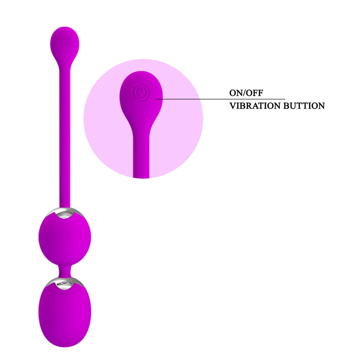 Bolas vibratorias Willie Morado - Recargable4