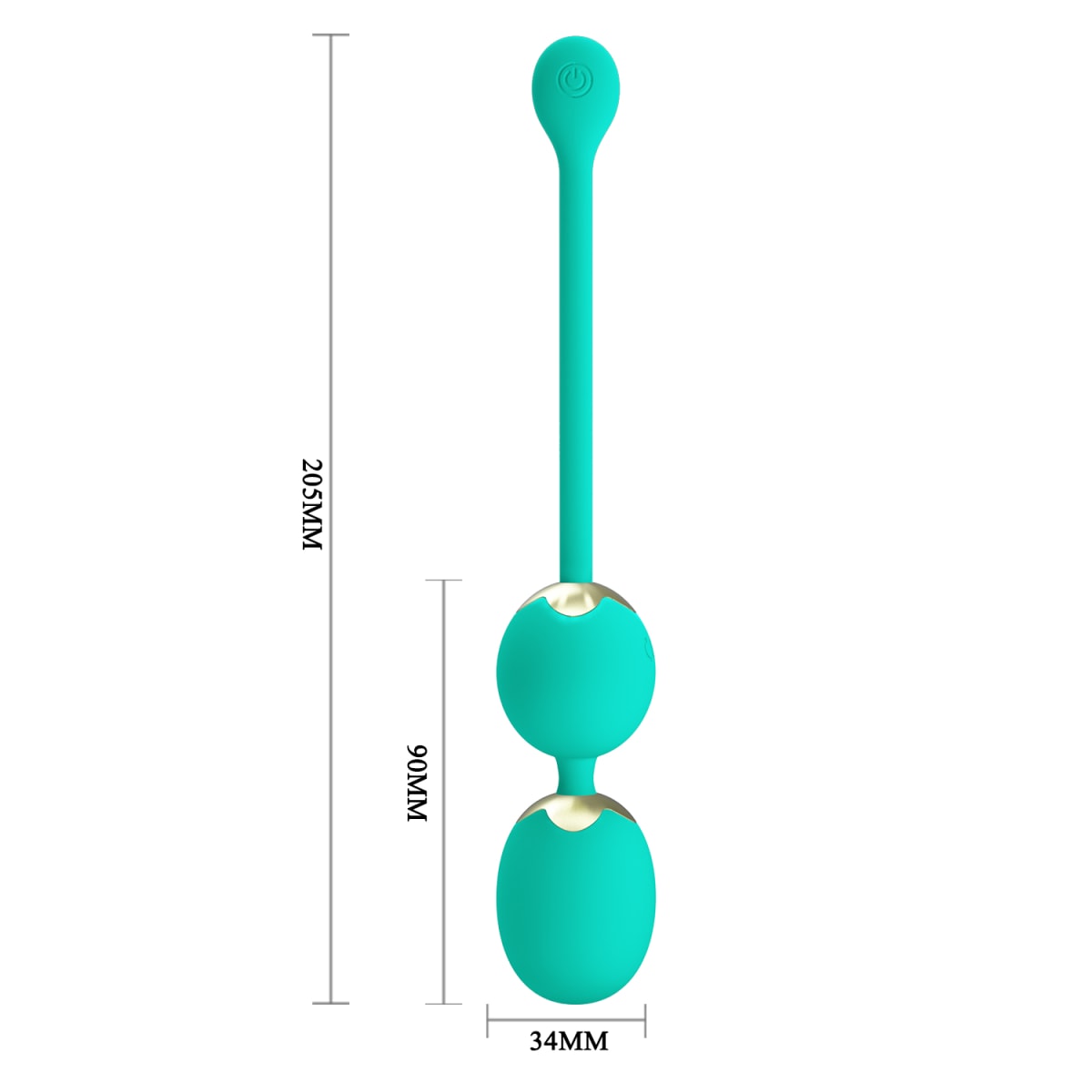 Bolas vibratorias Willie Verde - Recargable1