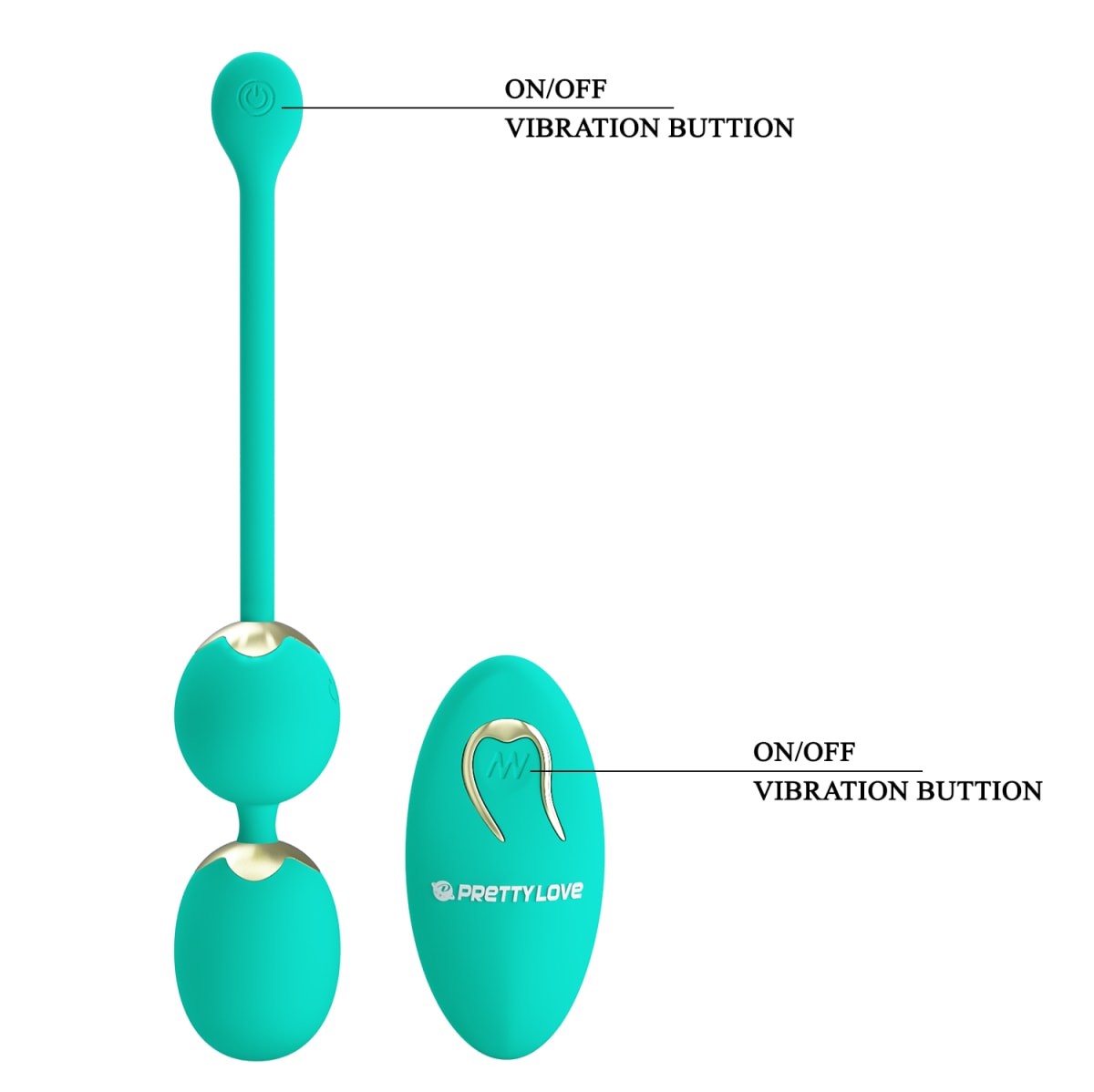 Bolas vibratorias Willie Verde - Recargable3