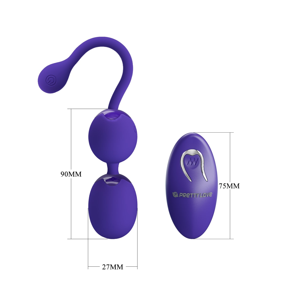 Bolas vibratorias Willie Azul - Recargable4