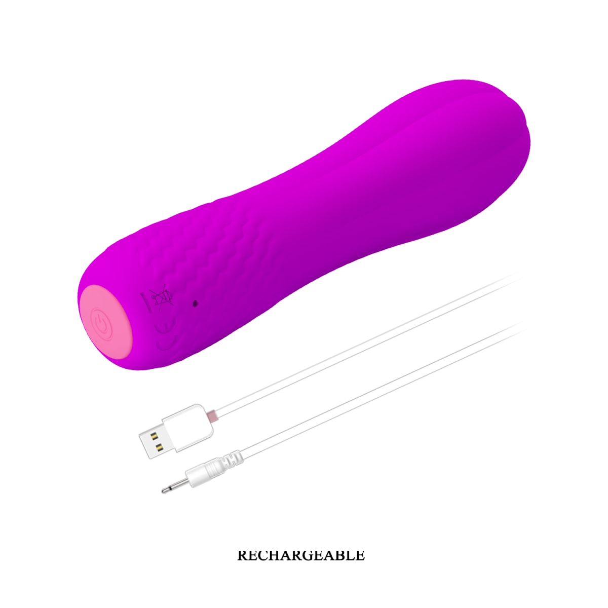 Vibrador Allen Fucsia recargable6