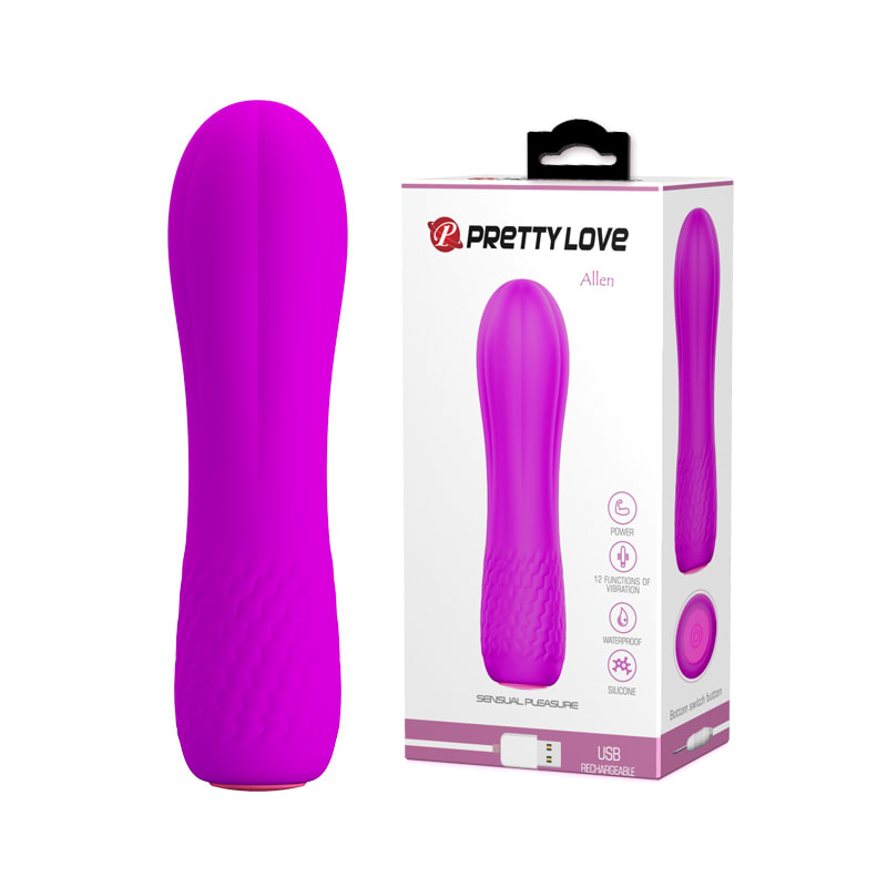 Vibrador Allen Fucsia recargable1
