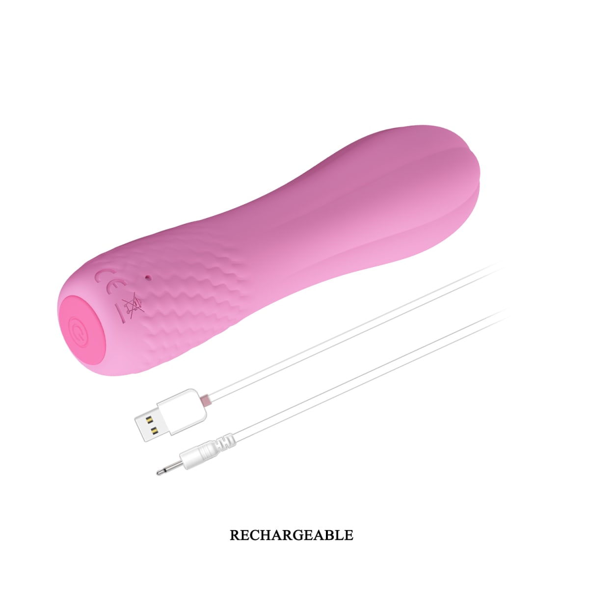 Vibrador Alice Rosado recargable6