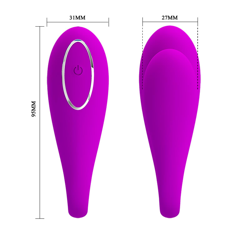 Vibrador de parejas con App August morado - Recargable4