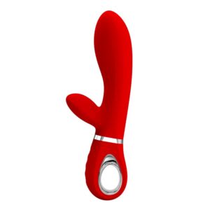 Vibrador Rabbit Thomas Rojo - Recargable2