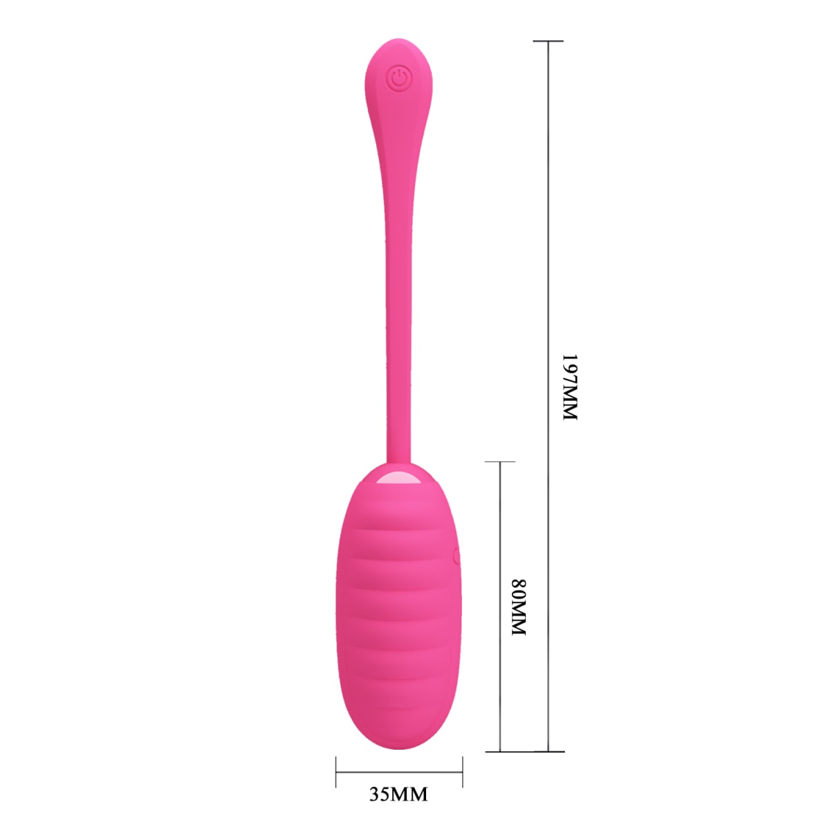 Vibrador huevo Kirk Magenta - Recargable4
