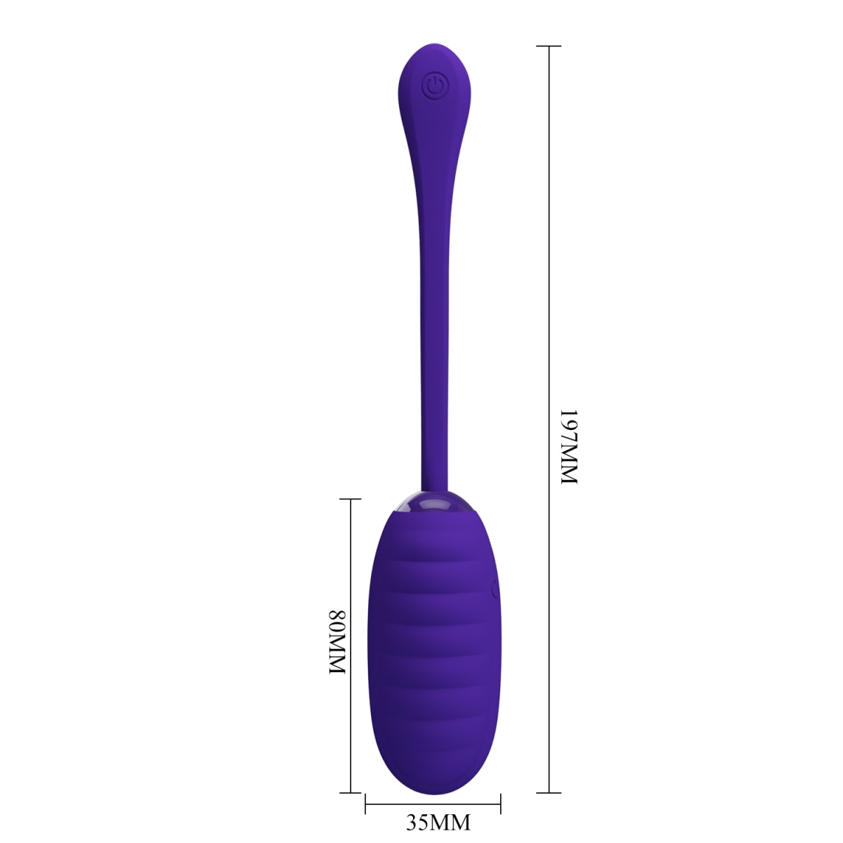 Vibrador huevo Kirk Azul - Recargable3