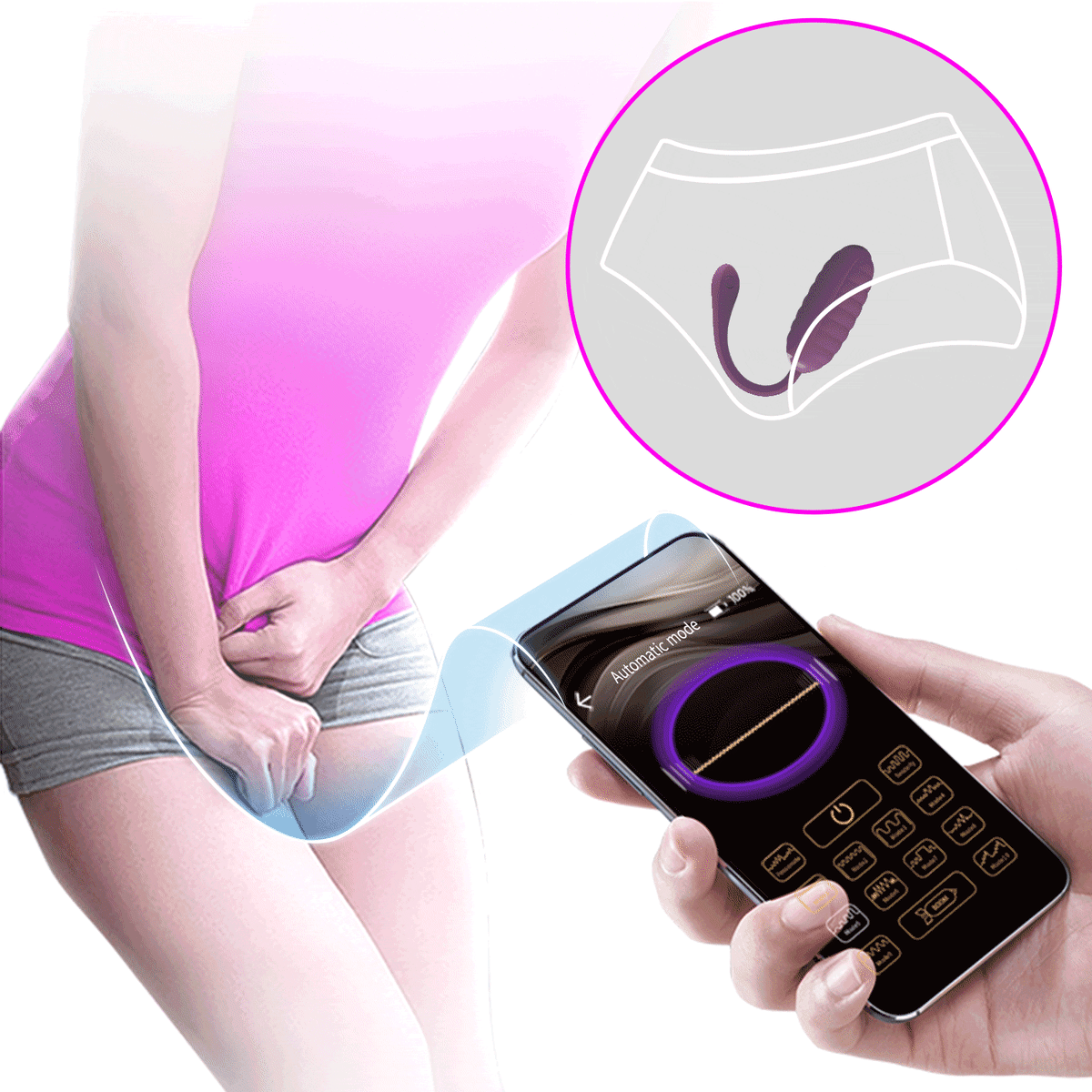 Vibrador con app Casper recargable4