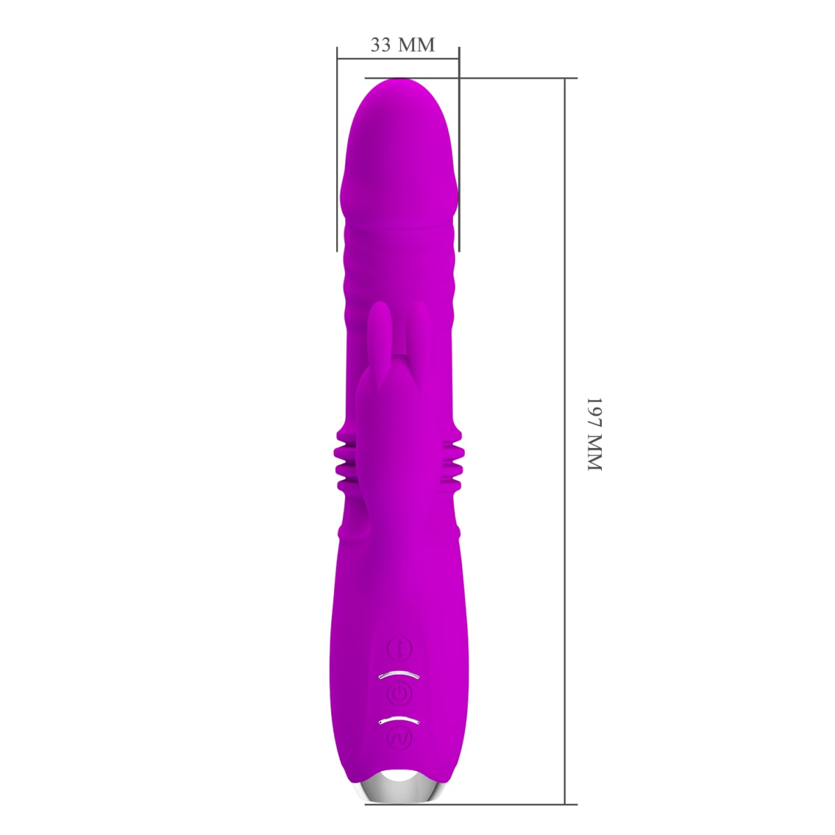 Vibrador Rabbit Retractil Dorothy morado - Recargable4