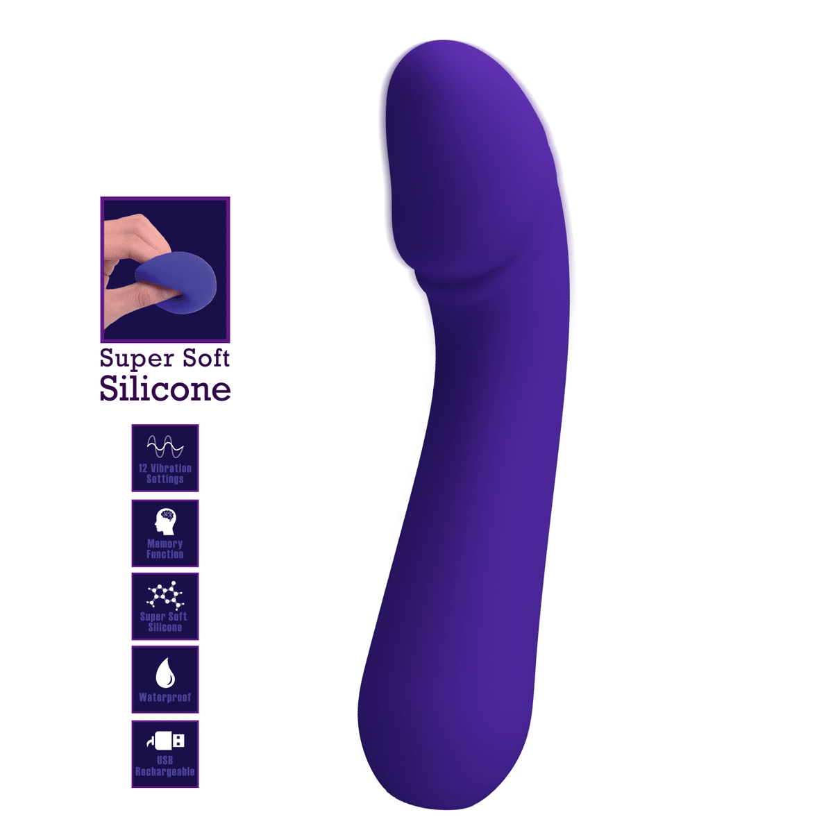 Vibrador Cetus Azul - Recargable1