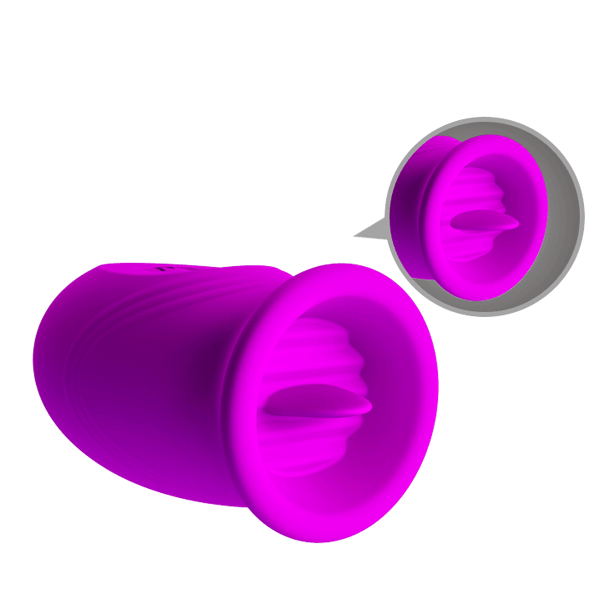 Vibrador doble Daisy morado - Recargable2