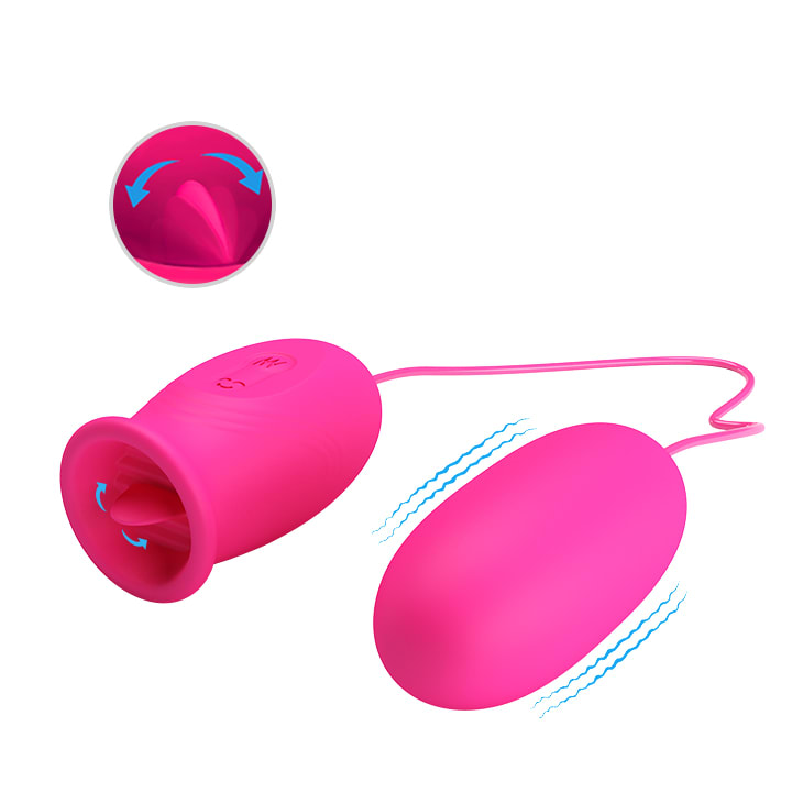Vibrador doble Daisy rosado - Recargable1