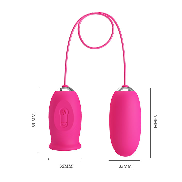 Vibrador doble Daisy rosado - Recargable3