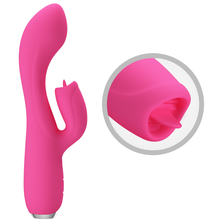 Vibrador Rabbit Gloria recargable Rosado3