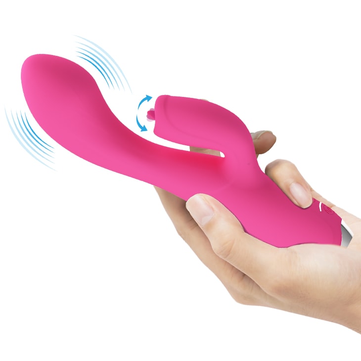 Vibrador Rabbit Gloria recargable Rosado4