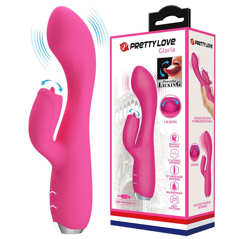 Vibrador Rabbit Gloria recargable Rosado1