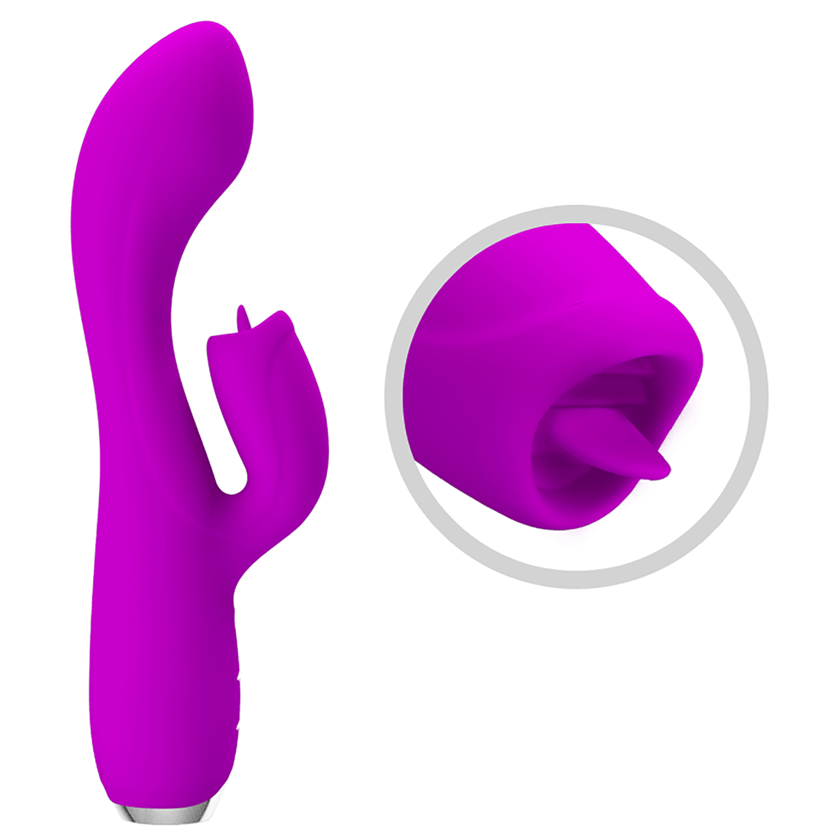Vibrador Rabbit Gloria recargable Morado3