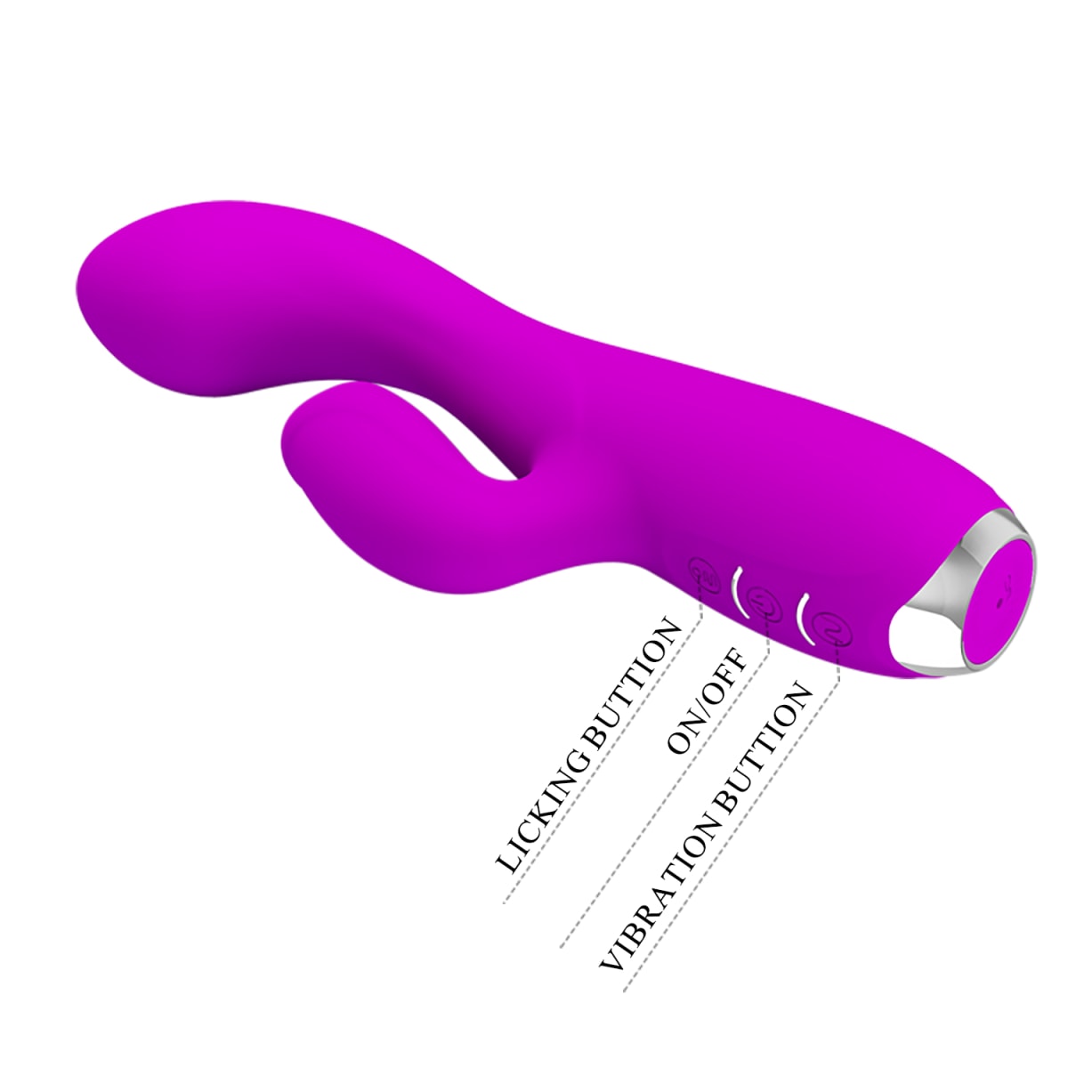 Vibrador Rabbit Gloria recargable Morado5