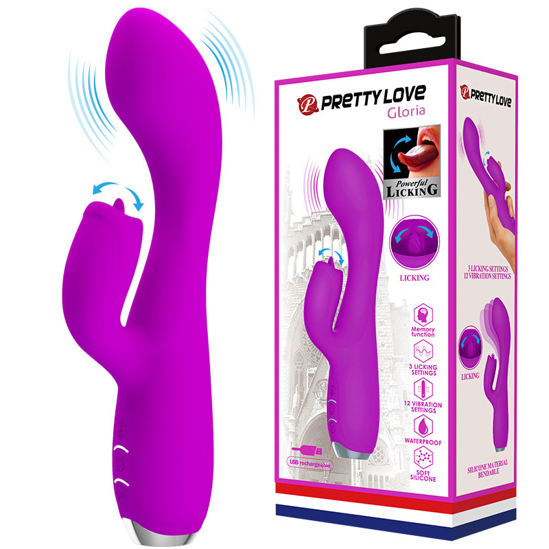 Vibrador Rabbit Gloria recargable Morado1