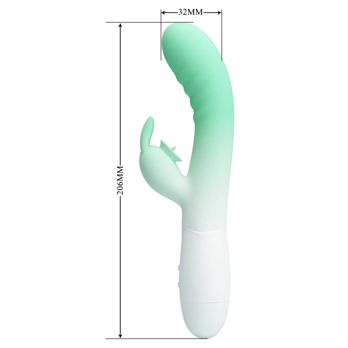 Vibrador Rabbit Cerberus Verde5