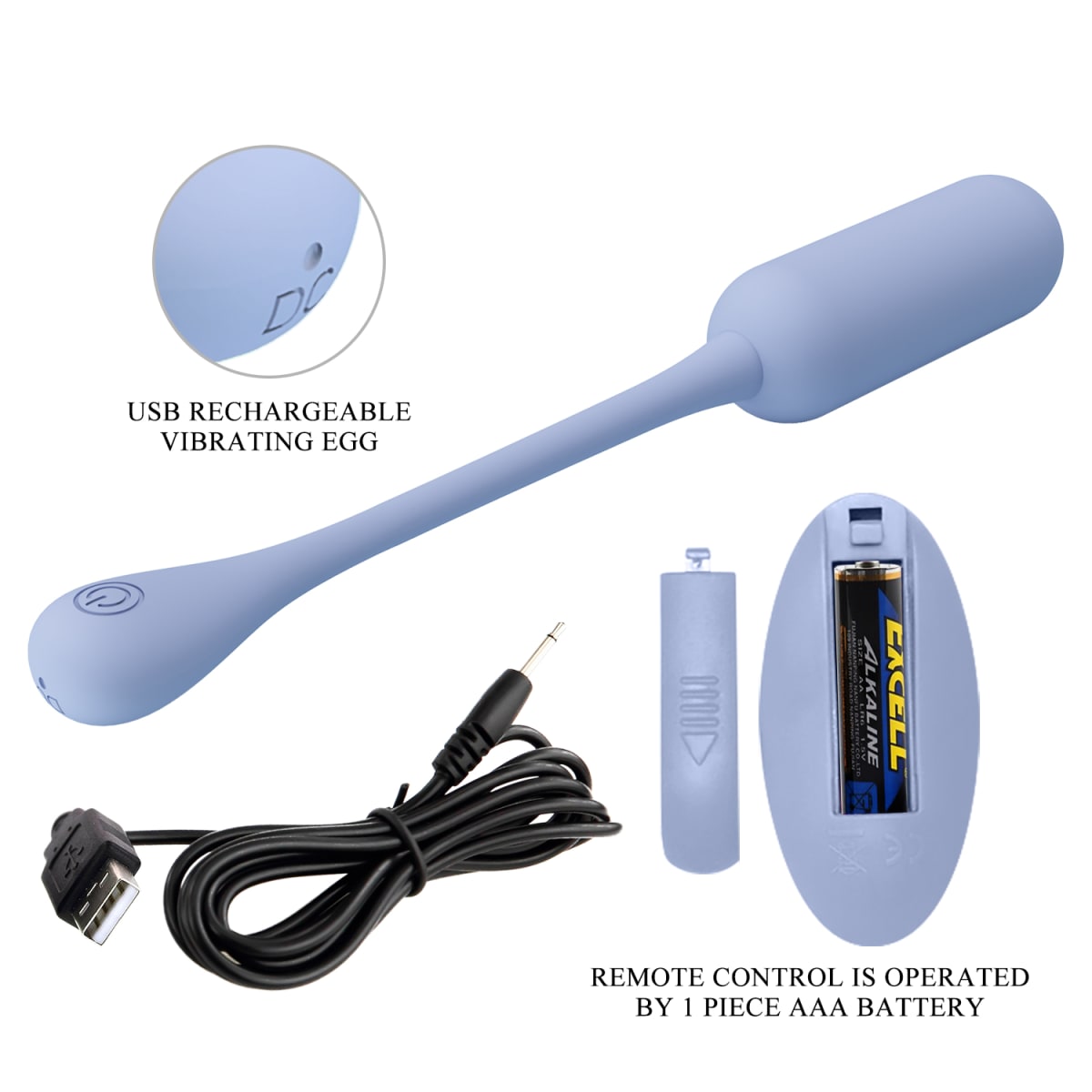 Vibrador bala Lechies - Recargable4