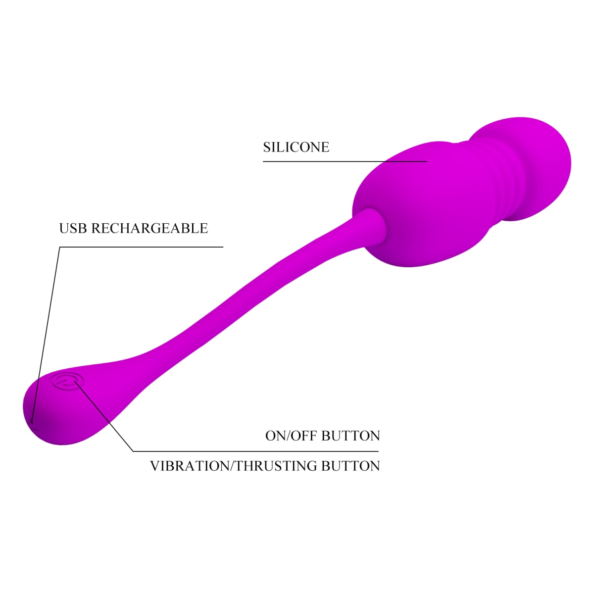 Vibrador bala Callie - Recargable3