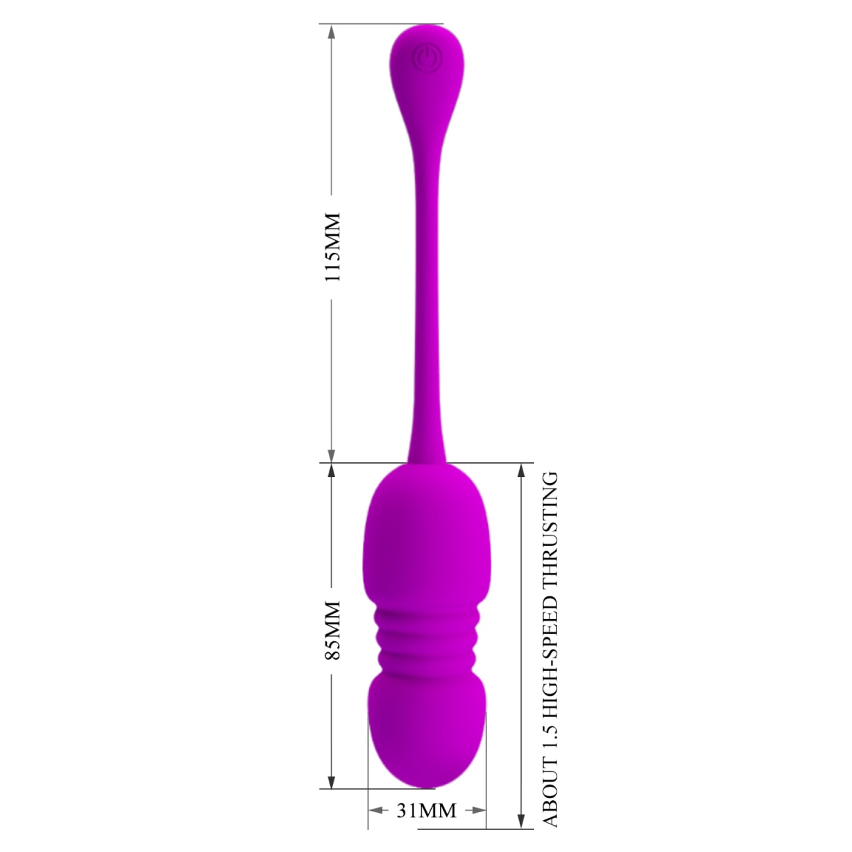 Vibrador huevo retractil Callieri - Recargable4