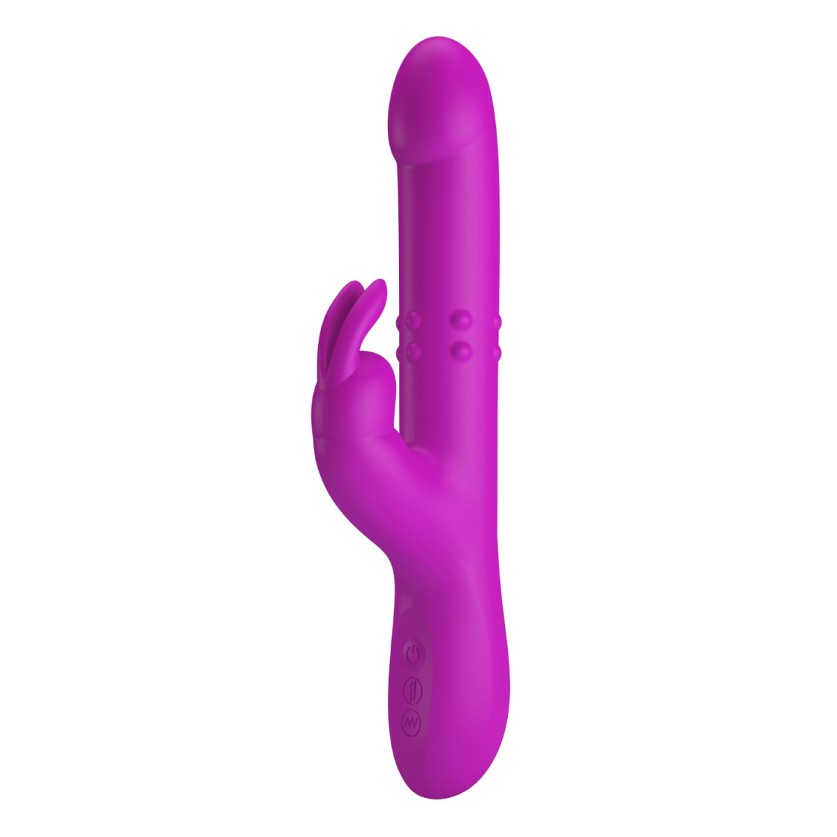 Vibrador rabbit retractil Reese morado - Recargable1
