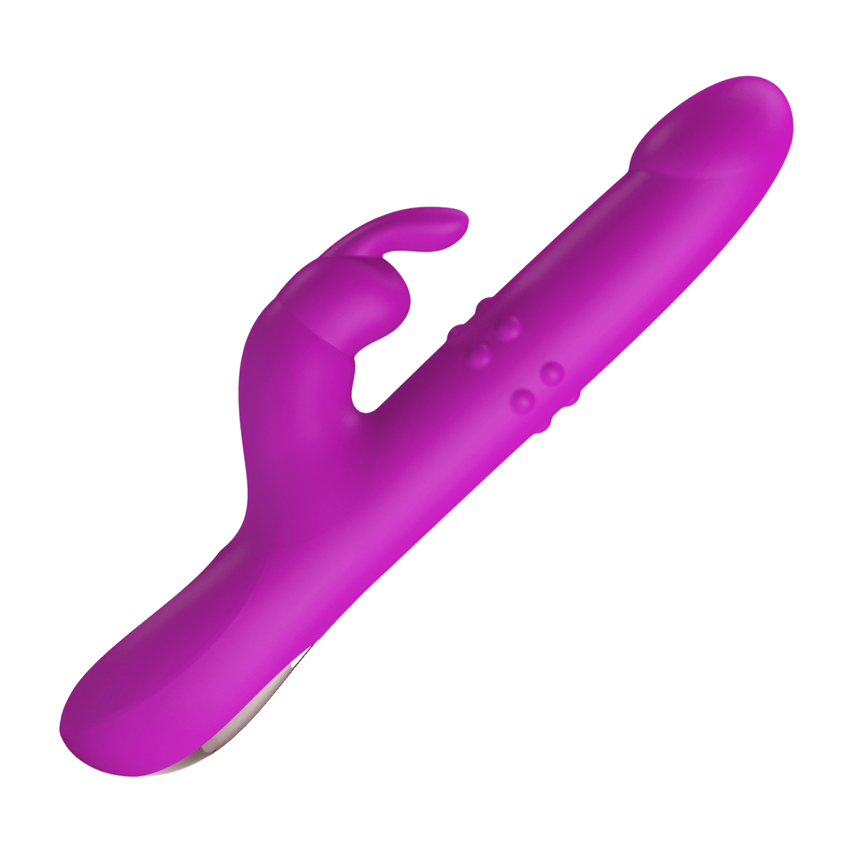 Vibrador rabbit retractil Reese morado - Recargable2