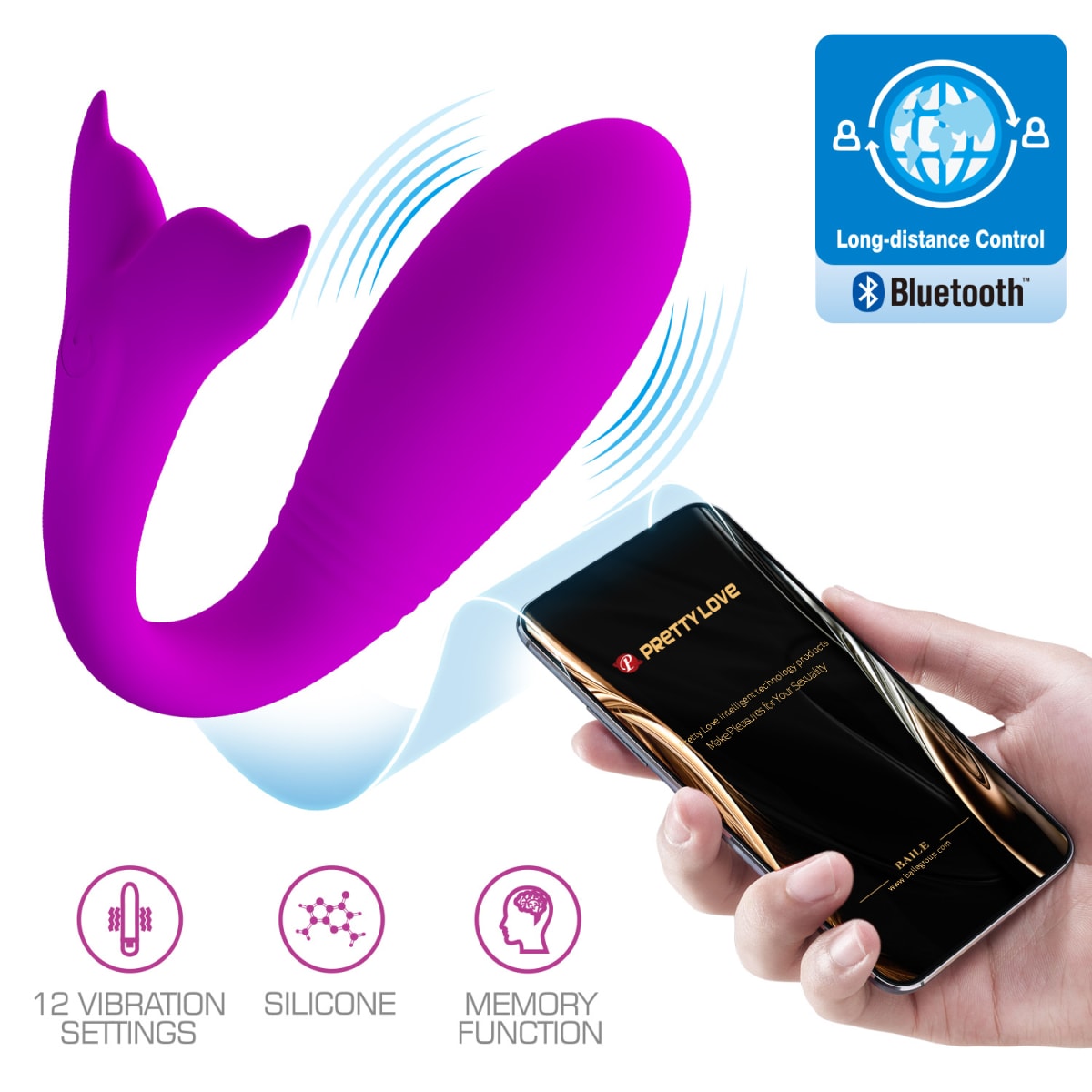 Vibrador con App Jayleen - Recargable1