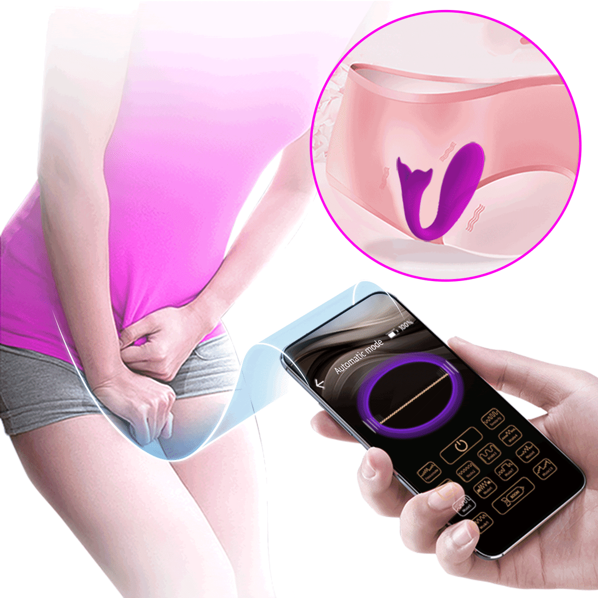 Vibrador con App Jayleen - Recargable3