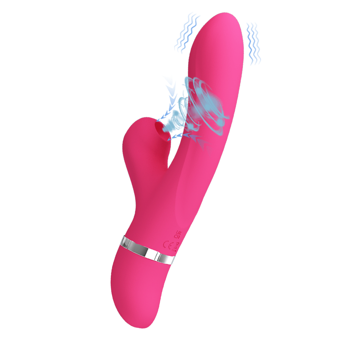 Vibrador rabbit con succionador Willow1