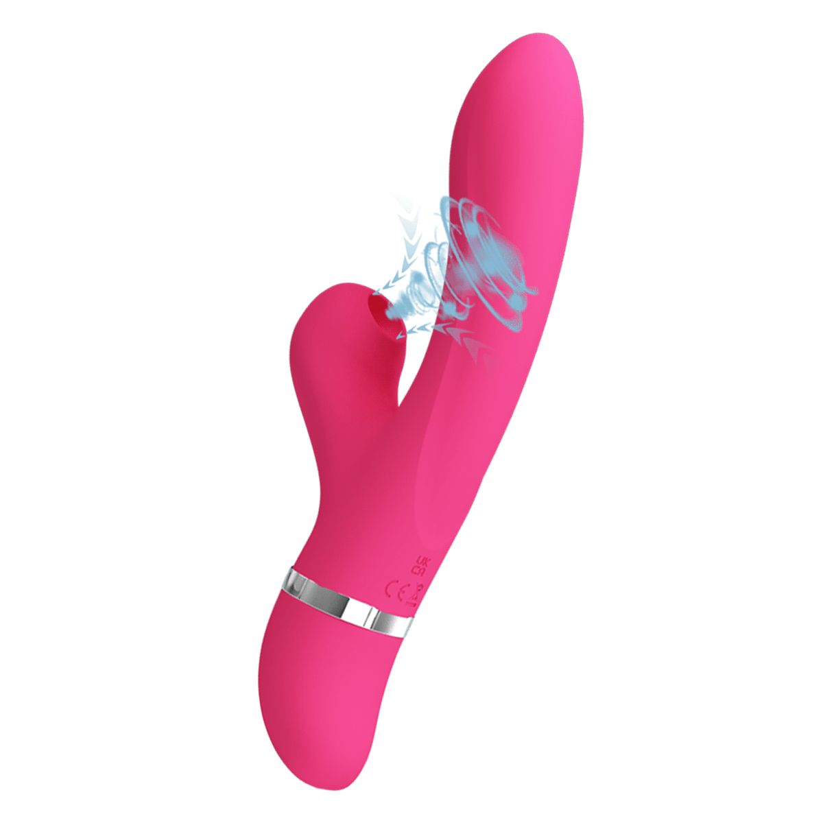 Vibrador rabbit con succionador Willow3