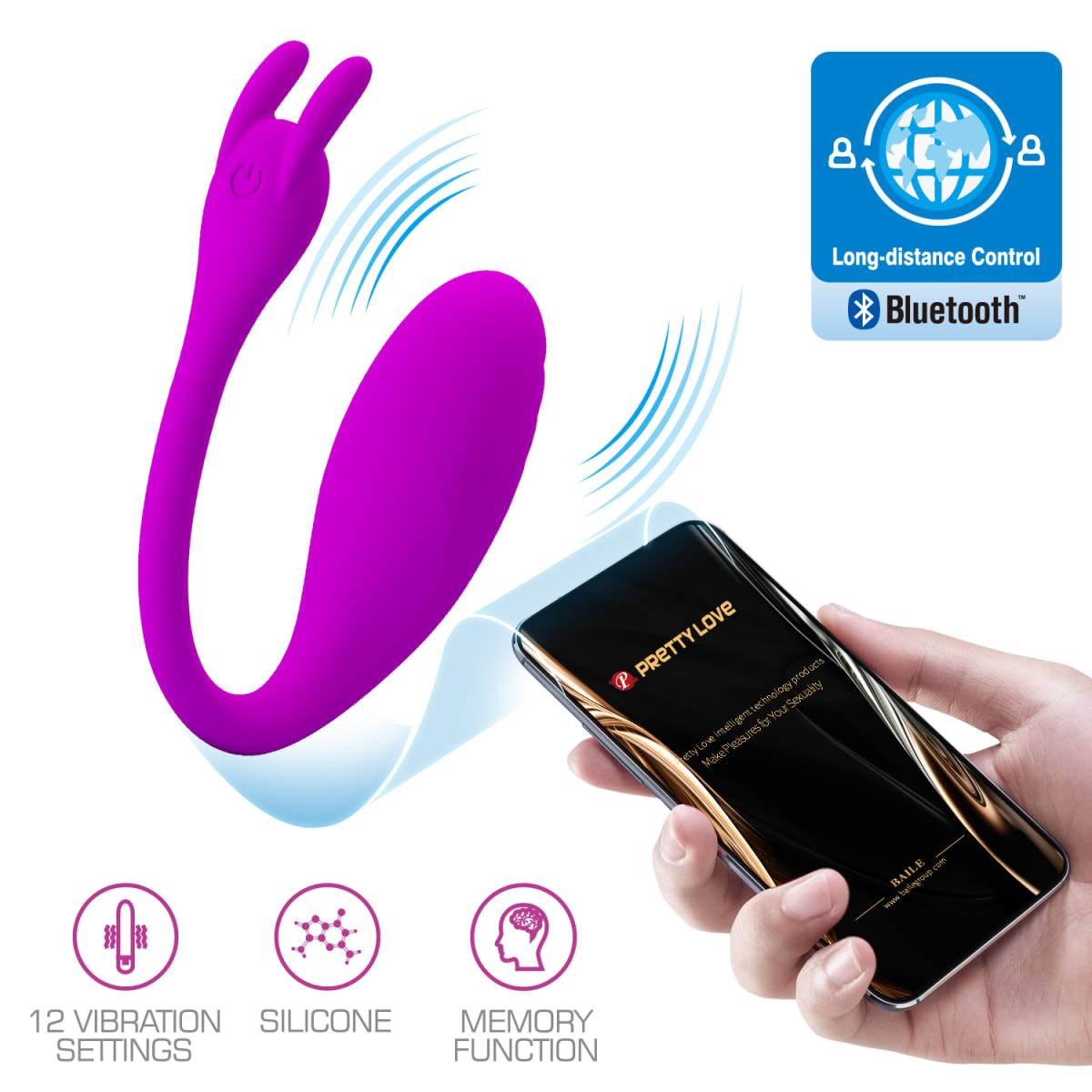 Vibrador con App Catalina - Recargable 21