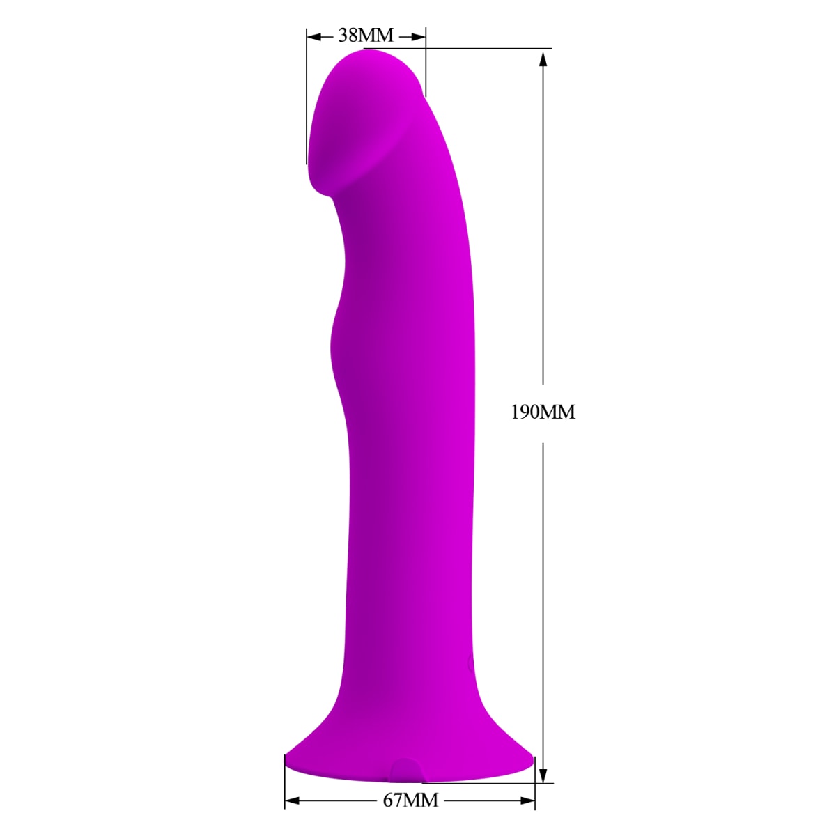 Vibrador con pulsador Murray - Recargable4