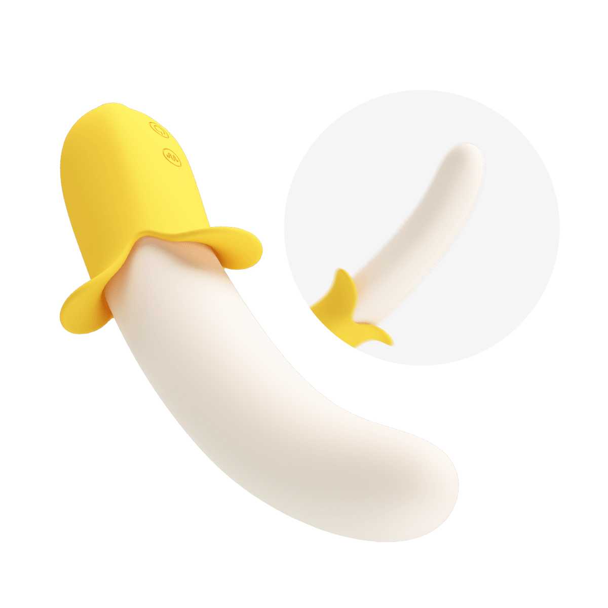 Vibrador retractil banana - Recargable3