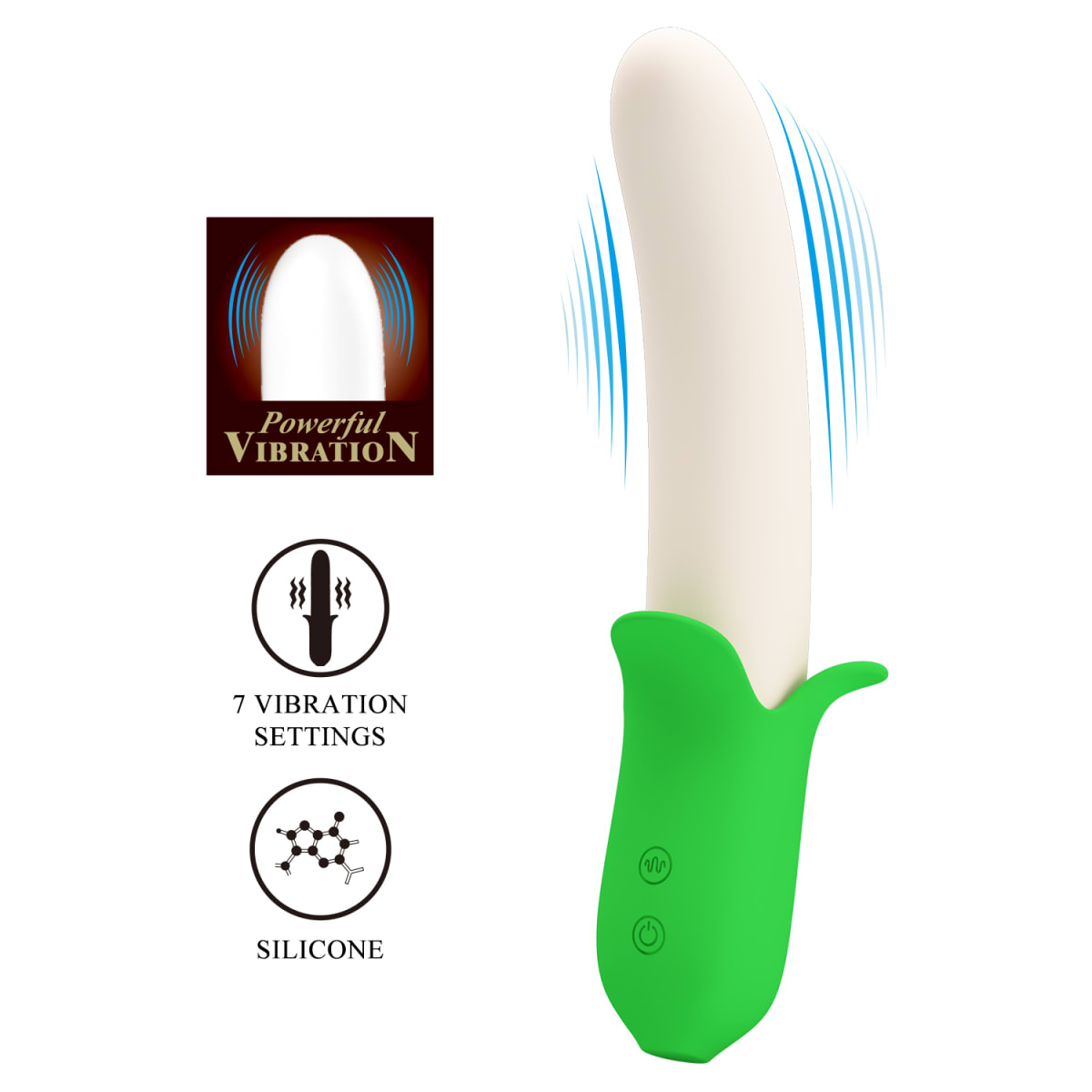 Vibrador banana - Recargable1