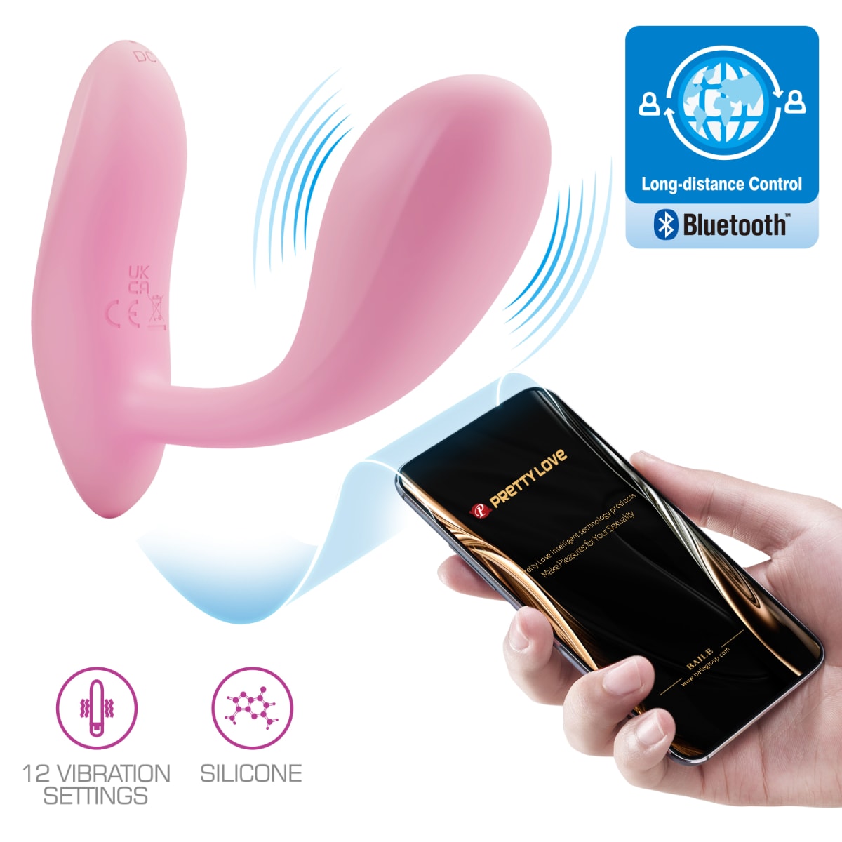 Vibrador con APP Baird - Recargable1